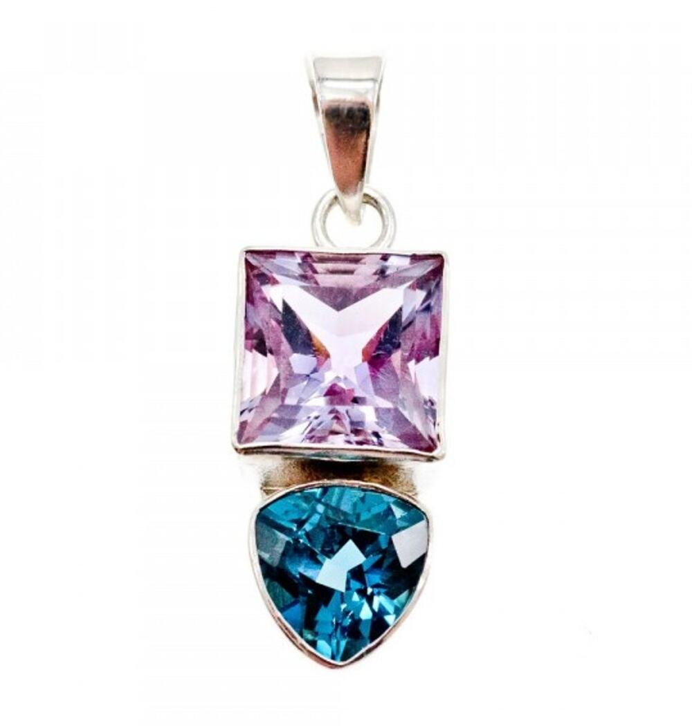 925 Sterling Silver Tourmaline Pendant